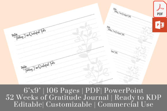 Download Daily Gratitude Journal 52 Weeks (KDP) - Gratitude journal Collection