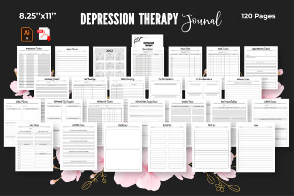 Download Depression Therapy Journal –KDP Interior - Premium Bundle