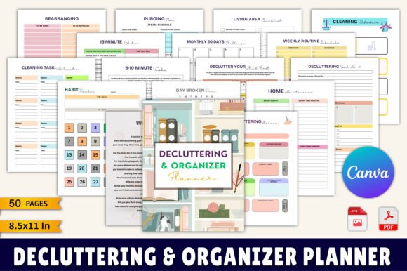 Download Decluttering &amp; Organizer Planner - Decluttering Collection