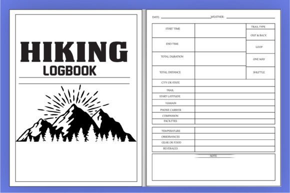 Download Hiking Logbook Kdp Low Content Book - Kdp low content Collection