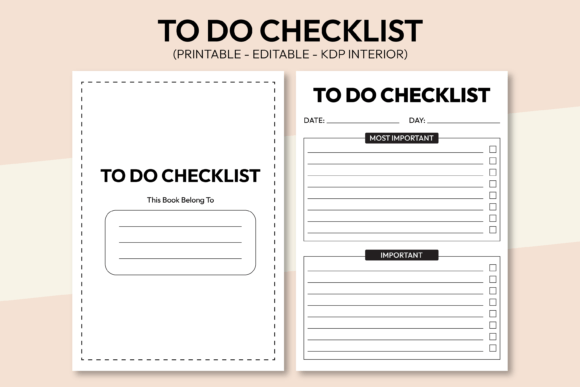 Download To Do Checklist KDP Interior Design - To do checklist Collection