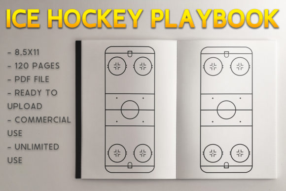 Download Ice Hockey Playbook | KDP Template - Kdp template Collection