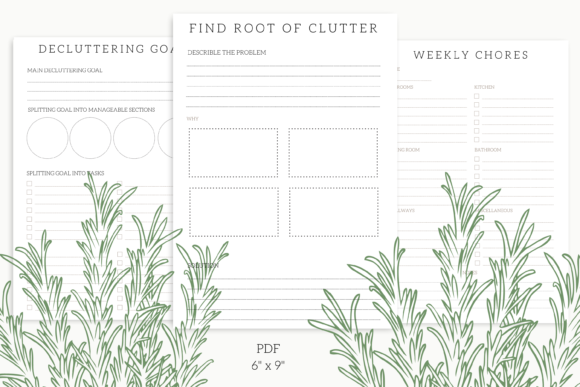 Download Decluttering &amp; Cleaning Planner - Decluttering Collection