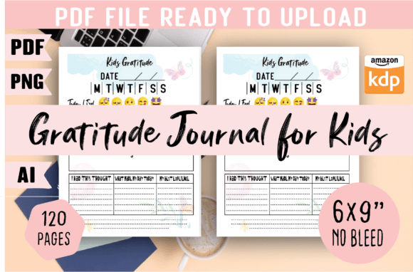 Download Gratitude Journal for Kids |KDP Interior - Gratitude journal Collection