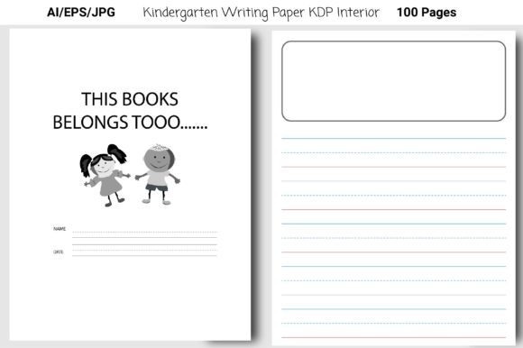 Download Kindergarten Writing Paper KDP Template - Kdp template Collection