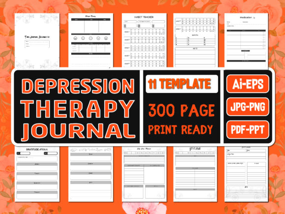 Download Depression Therapy Journal, KDP Interior - Premium Resources