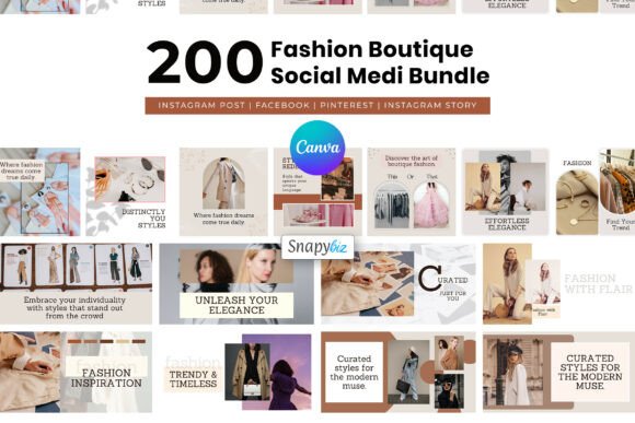 Download Fashion Canva Social Media Templates - Canva social media templates Collection