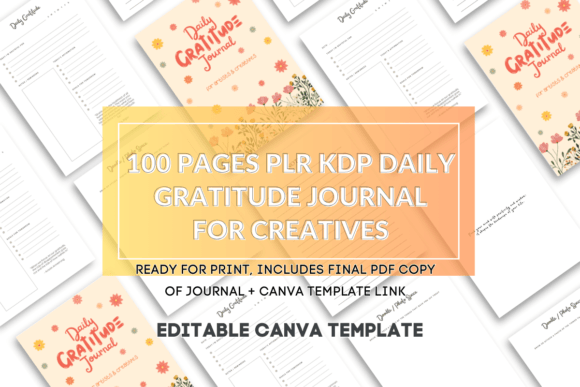 Download PLR Daily Gratitude Journal for Creative - Gratitude journal Collection