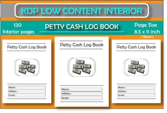 Download Petty Cash Log Book for KDP Low Content - Kdp low content Collection